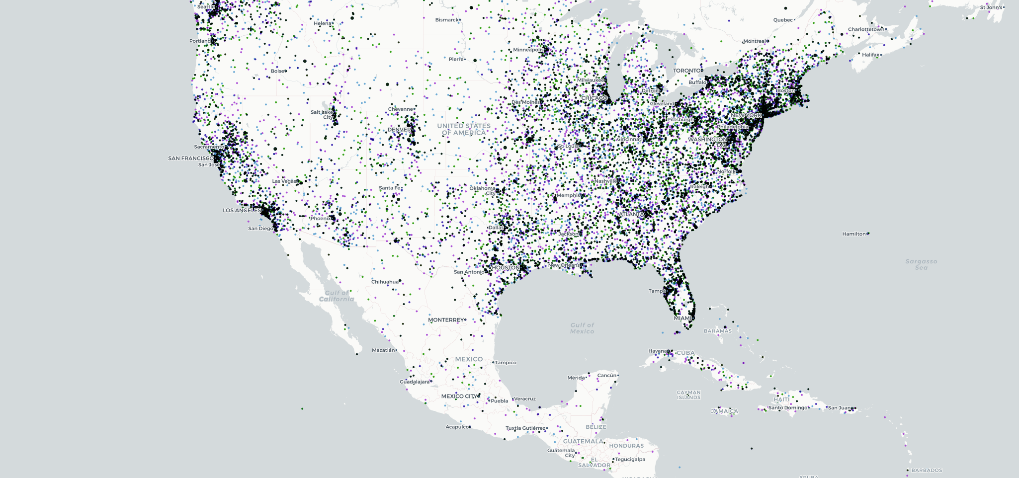 Visualizing the Geography of TV Stations