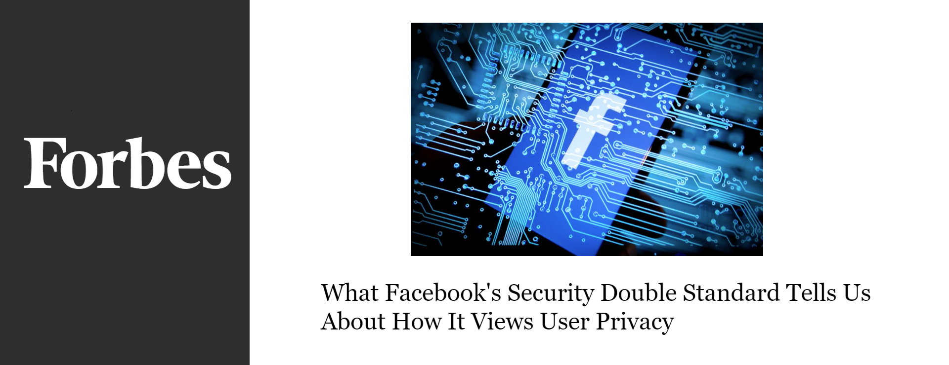 What Facebooks Security Double Standard Tells Us About How It Views